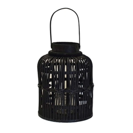 Φανάρι Bamboo 00.06.61044 21x28/39cm Black Bamboo