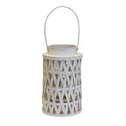 Φανάρι Ξύλινο 00.06.61052 15,5x25,5cm White Ξύλο