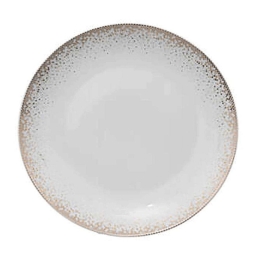 Πιάτο Γλυκού Dots 07.154962 Φ19cm White-Gold Πορσελάνη