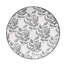 Πιάτο Γλυκού Eva 07.154972 Φ19cm Black-White Πορσελάνη