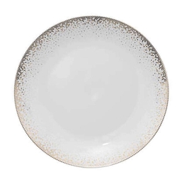 Πιάτο Ρηχό Dots 07.154961 Φ27cm White-Gold Πορσελάνη