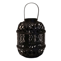 Φανάρι Bamboo 00.06.61120 Φ23x32cm Black Bamboo