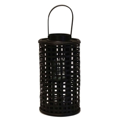 Φανάρι Bamboo 00.06.61124 Φ18x33,5cm Black-Natural Bamboo