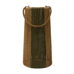 Φανάρι Paper Rope 00.06.61117 Φ25x50cm Natural-Olive Σχοινί