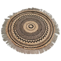 Σουπλά Γιούτας 00.02.23508 Φ50cm Natural-Black Jute