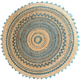 Σουπλά Γιούτας 00.02.23510 Φ50cm Natural-Blue Jute