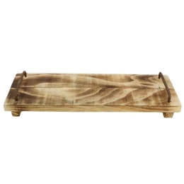 Δίσκος Σερβιρίσματος Burned 012.862033501 50x14x6,5cm Natural Ξύλο