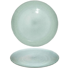 Πιάτο Ρηχό 07.154934C Φ27cm Green Γυαλί