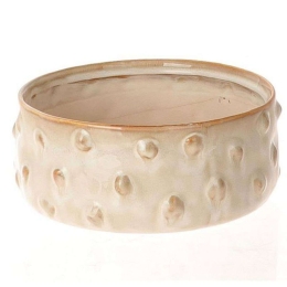 Βάζο Bozzola 012.776400388 21x9cm Ecru Κεραμικό