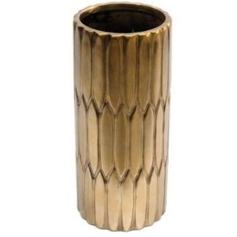 Βάζο 014.OR1960 11x24cm Gold Κεραμικό