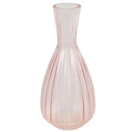Βάζο Annalisa 013.797255 13x31cm Pink Γυαλί