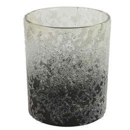 Κηροπήγιο Lisan 013.789412 9x10cm Grey Γυαλί