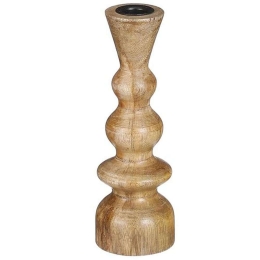 Κηροπήγιο Mango 02.1120584 7x20cm Natural Ξύλο
