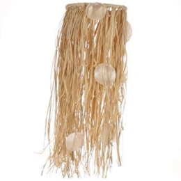 Διακοσμητικό Κρεμαστό Capiz 012.632107010 28x90cm Με Raffia Natural Raffia