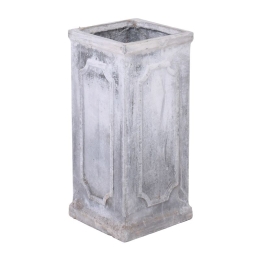 FLOWER POT ΑΠΟΧΡΩΣΗ WHITE WASH 22X22X47CM