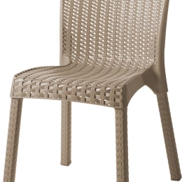 ΚΑΡΕΚΛΑ ΣΤΟΙΒΑΖΟΜΕΝΗ PP CAPPUCCINO RATTAN LOOK