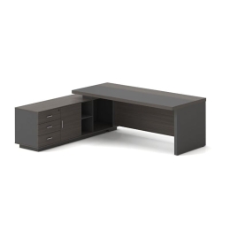 VIP ΓΡΑΦΕΙΟ ΑΡΙΣΤΕΡΗ ΓΩΝΙΑ, ΑΠΟΧΡΩΣΗ GREY WALNUT
