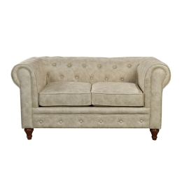 CHESTERFIELD YORK KΑΝΑΠΕΣ 2ΘΕΣΙΟΣ ΣΑΛΟΝΙΟΥ - ΚΑΘΙΣΤΙΚΟΥ, ΥΦΑΣΜΑ ΑΠΟΧΡΩΣΗ ΜΠΕΖ