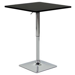 ΤΡΑΠΕΖΙ ΜΠΑΡ VEGAS PAKOWORLD MDF ΜΑΥΡΟ-ΠΟΔΙ ΧΡΩΜΙΟΥ 70X70X70-91.5ΕΚ