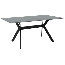 ΤΡΑΠΕΖΙ OLIVET PAKOWORLD SINTERED STONE ΜΑΥΡΟ ΜΑΡΜΑΡΟΥ-ΜΑΥΡΟ 180X90X75ΕΚ