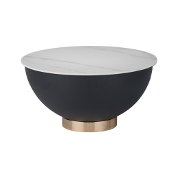 ΤΡΑΠΕΖΙ ΣΑΛΟΝΙΟΥ ERASMINE INART ΛΕΥΚΟ ΜΑΡΜΑΡΟΥ SINTERED STONE Φ70X37ΕΚ