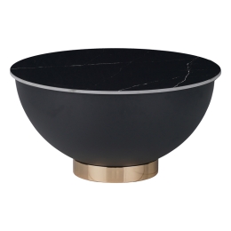 ΤΡΑΠΕΖΙ ΣΑΛΟΝΙΟΥ ERASMINE INART ΜΑΥΡΟ ΜΑΡΜΑΡΟΥ SINTERED STONE Φ70X37ΕΚ
