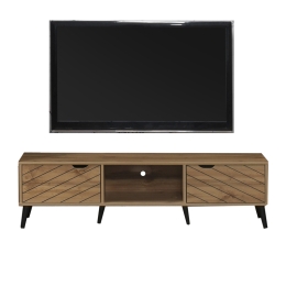 ΕΠΙΠΛΟ ΤΗΛΕΟΡΑΣΗΣ THELMA PAKOWORLD SONOMA ΜΕΛΑΜΙΝΗΣ 150X40X41.6ΕΚ