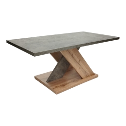 ΤΡΑΠΕΖΙ ΣΑΛΟΝΙΟΥ SOLANGE PAKOWORLD ΣΕ ΓΚΡΙ-SONOMA ΑΠΟΧΡΩΣΗ 110X55X47.5ΕΚ