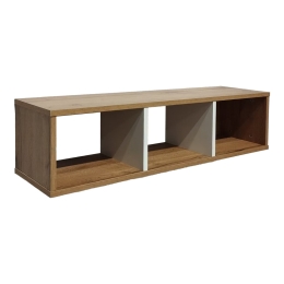ΡΑΦΙΕΡΑ ΤΟΙΧΟΥ FLEVIOR PAKOWORLD ΣΕ SONOMA ΜΕ ΛΕΥΚΗ ΑΠΟΧΡΩΣΗ 90X22X25.6ΕΚ