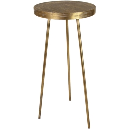 ΤΡΑΠΕΖΑΚΙ ARTELIBRE ΧΡΥΣΟ ΜΕΤΑΛΛΟ 42.5X42.5X98CM