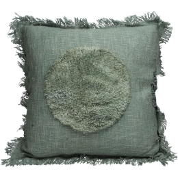 ΜΑΞΙΛΑΡΙ ARTELIBRE ΚΥΚΛΟΣ ΓΚΡΙ ΒΑΜΒΑΚΕΡΟ 45X45CM