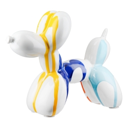 ΦΙΓΟΥΡΑ ΣΚΥΛΟΣ 'COLORI' BALLOON DOG ΚΕΡΑΜΙΚΟ ΠΟΛΥΧΡΩΜΟ/ΛΕΥΚΟ 7.5X18.5X15CM