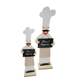 STAND RELIEF COOK "BON APPETIT" CLOTH ΤΣΟΧΑ MDF ΛΕΥΚΟ PU 12 9.5X5X30CM