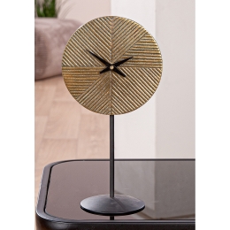 FLOOR/TABLE ΡΟΛΟΙ "RAPA" ΑΛΟΥΜΙΝΙΟ ΜΠΡΟΥΝΤΖΙΝΟ PU L. 95 CM H. 30 CM D. 155 CM