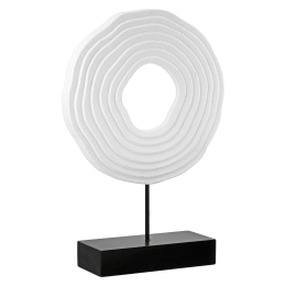 ΑΝΑΓΛΥΦΟ ΣΤΑΝΤ 'PEZZO' MDF ΜΑΥΡΟ/ΛΕΥΚΟ 6.5X20X30CM