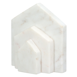  ΒΙΒΛΙΟΘΗΚΗ ΣΠΙΤΙ ΜΑΡΜΑΡΙΝΟ ΜΠΕΖ ΛΕΥΚΟ 11X5X12CM 11X5X12CM
