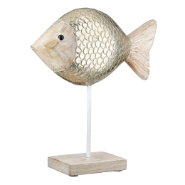  STAND RELIEF FISH MANGO WOOD ΦΥΣΙΚΑ ΧΡΩΜΑΤΑ 29X9X34CM 29X9X34CM