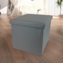 ΣΚΑΜΠΟ ΜΕ ΑΠΟΘΗΚΕΥΤΙΚΟ ΧΩΡΟ ΓΚΡΙ ΔΕΡΜΑ 38X38X38CM