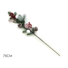 ΚΛΑΔΑ ΜΕ ΚΟΥΚΟΥΝΑΡΙΑ BERRIES ΚΑΙ ΓΛΥΚΑ 75CM