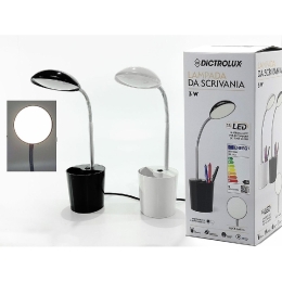 ΛΑΜΠΑ ΕΠΙΤΡΑΠΕΖΙΑ LED 3W ΜΕ ΜΟΛΥΒΟΘΗΚΗ ΣΕ 2 ΧΡΩΜΑΤΑ
