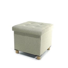 ΣΚΑΜΠΟ ΜΕ ΞΥΛΙΝΑ ΠΟΔΙΑ ΜΠΕΖ ΥΦΑΣΜΑ/ΞΥΛΟ 38X38X34CM