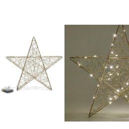 ΑΣΤΕΡΙ ΜΕ ΦΩΣ ΧΡΥΣΟ 40CM