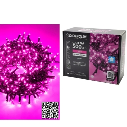 500 LED ΕΣΩΤ. & ΕΞΩΤ. ΧΩΡΟΥ ΜΕ 8 ΠΡΟΓΡΑΜΜΑΤΑ ΚΑΙ ΜΕΤΑΣΧΗΜΑΤΙΣΤΗ ΡΟΖ ΦΩΣ ΠΡΑΣΙΝΟ ΚΑΛΩΔΙΟ ΜΗ ΕΠΕΚΤΕΙΝΟΜΕΝΟ IP44 31V 17M