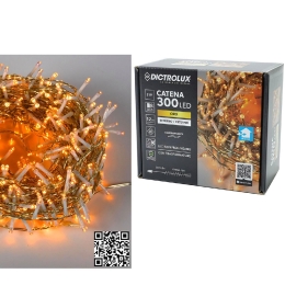 300 LED ΕΣΩΤ. & ΕΞΩΤ. ΧΩΡΟΥ ΜΕ 8 ΠΡΟΓΡΑΜΜΑΤΑ ΧΡΥΣΟ ΦΩΣ ΔΙΑΦΑΝΟ ΚΑΛΩΔΙΟ ΜΗ ΕΠΕΚΤΕΙΝΟΜΕΝΟ 31V 14M