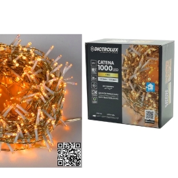 1000 LED ΕΣΩΤ. & ΕΞΩΤ. ΧΩΡΟΥ ΜΕ 8 ΠΡΟΓΡΑΜΜΑΤΑ ΧΡΥΣΟ ΦΩΣ ΔΙΑΦΑΝΟ ΚΑΛΩΔΙΟ ΜΗ ΕΠΕΚΤΕΙΝΟΜΕΝΟ 31V 22M