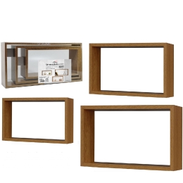 ΣΕΤ 3 ΡΑΦΙΑ ΚΥΒΙΚΑ ΦΥΣΙΚΟ ΞΥΛΟ 70X35X15CM ΣΕ 3 ΔΙΑΣΤΑΣΕΙΣ