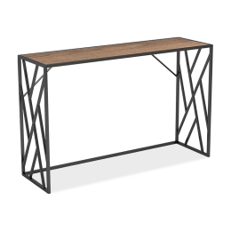 ΚΟΝΣΟΛΑ IVY PAKOWORLD ΧΡΩΜΑ ΚΑΡΥΔΙ-ΜΑΥΡΟ 120X35X75ΕΚ
