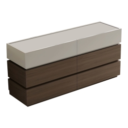 ΣΥΡΤΑΡΙΕΡΑ SONLEN PAKOWORLD MDF ΣΕ ΚΑΡΥΔΙ-ΜΠΕΖ ΑΠΟΧΡΩΣΗ 120X40X72ΕΚ
