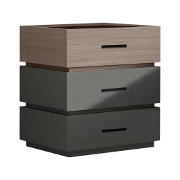 ΚΟΜΟΔΙΝΟ SONLEN PAKOWORLD MDF ΣΕ SONOMA-ΑΝΘΡΑΚΙ ΑΠΟΧΡΩΣΗ 60X40X66ΕΚ