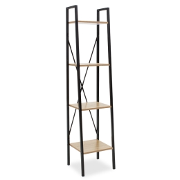 ΒΙΒΛΙΟΘΗΚΗ RAMON PAKOWORLD ΦΥΣΙΚΟ-ΜΑΥΡΟ 34X32,5X148ΕΚ